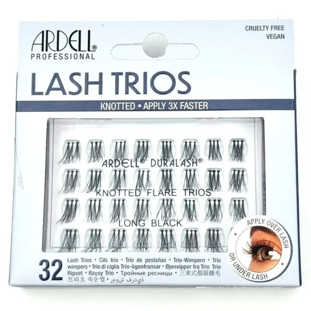 Ardell - Lash Trios - Knotted Flare Trios - Long Black