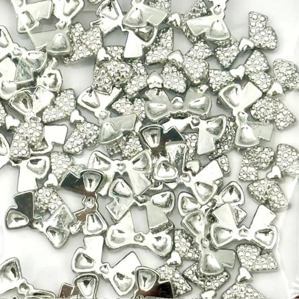 The Studio - Art Pack #597 - Silver Bow Charms