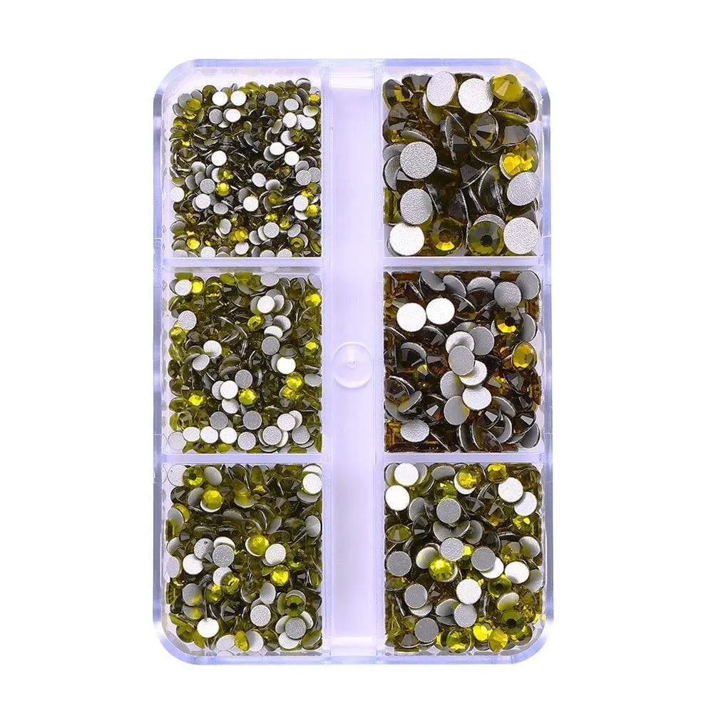 The Studio - Art Pack #586 - Assorted Yellow Rhinestone - 6 pcs
