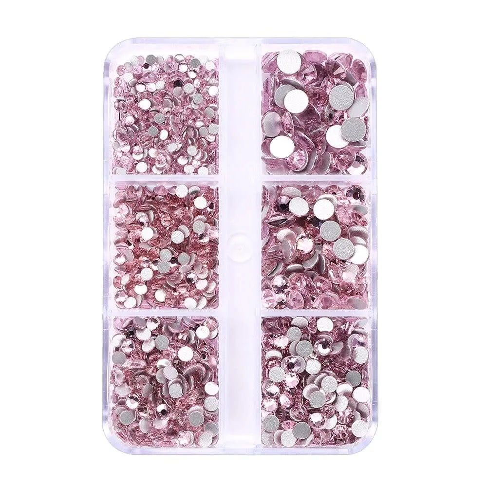 The Studio - Art Pack #387 - Assorted Pink Rhinestone - 6 pcs