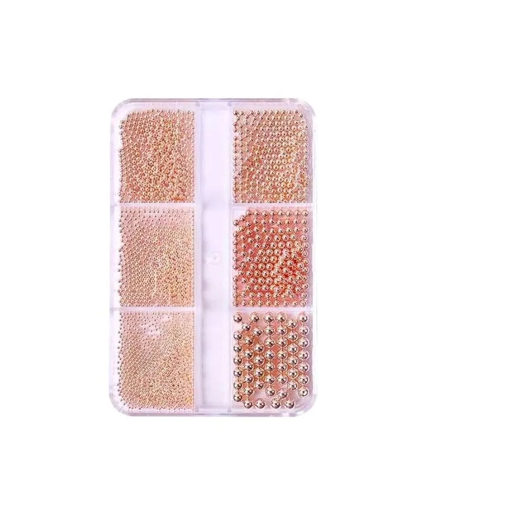 The Studio - Caviar Beads - Rose Gold - 6 pcs