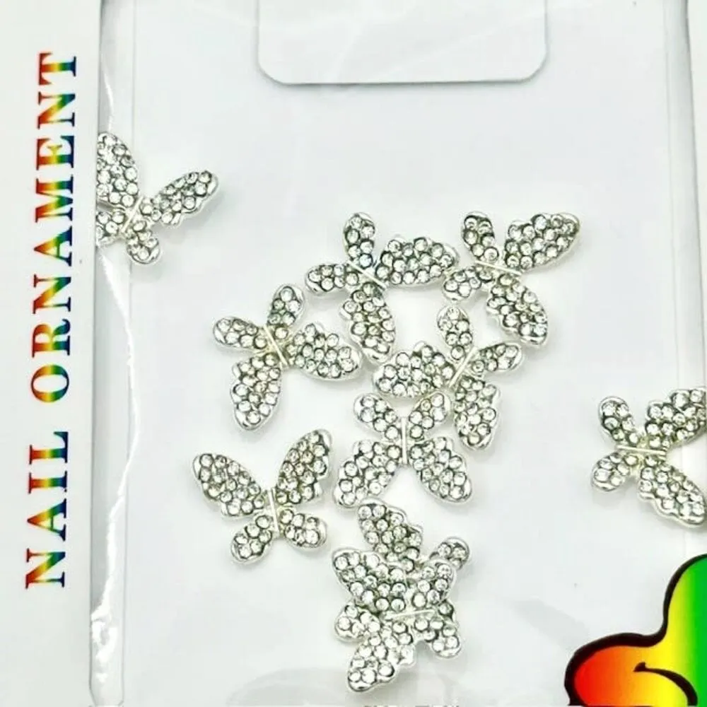 The Studio - Art Pack #474 - Silver Butterfly Charms