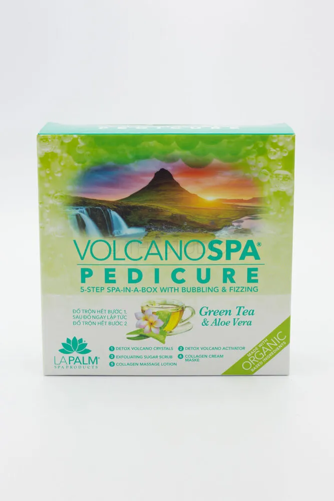 Volcano Spa - Pedi Box - Green Tea, Aloe Vera - 1 ct