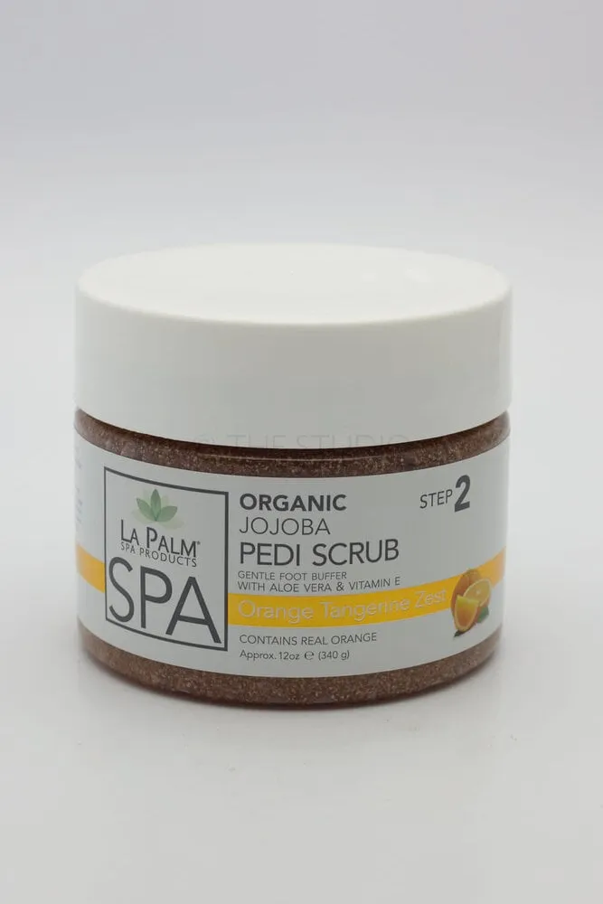 La Palm - Step 2 - (Organic) Jojoba Pedi Scrub - 12 oz - Orange Tangerine Zest