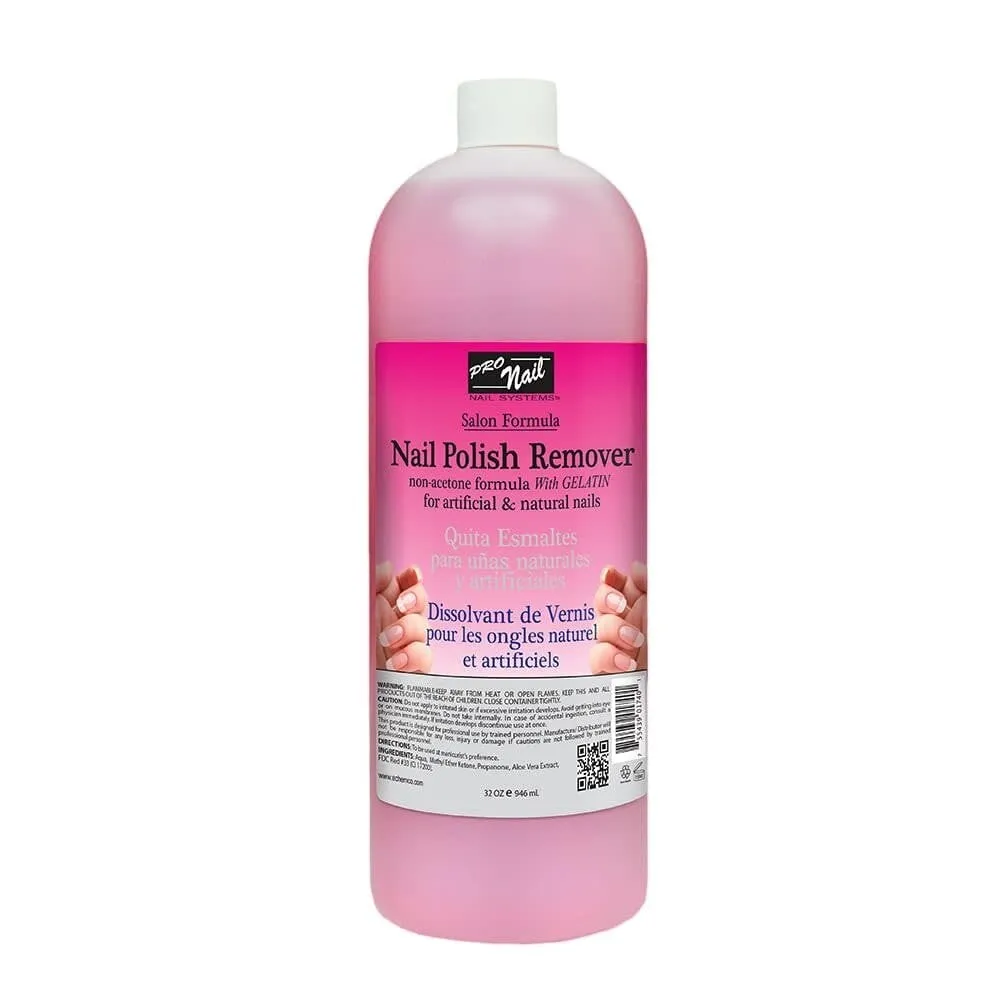 Pro Nail - Nail Polish Remover - Non-Acetone - 32 oz