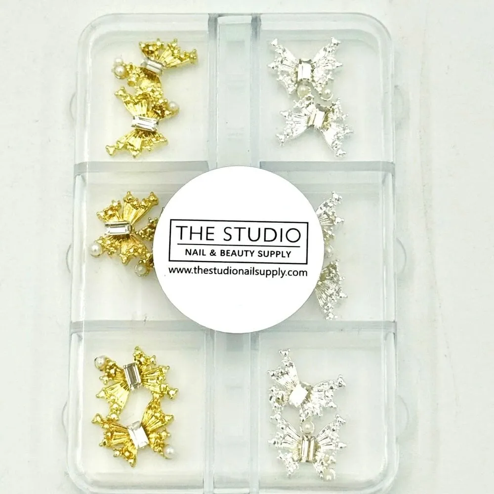 The Studio - Art Pack #560 - Butterfly Charms - Silver, Gold
