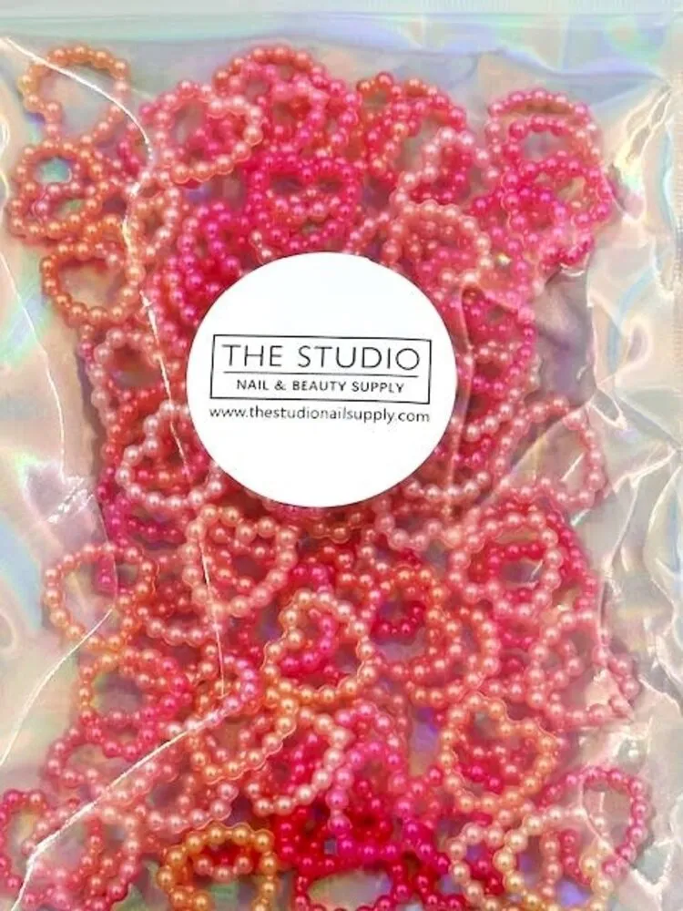 The Studio - Art Pack #451 - Pink Pearl Hearts