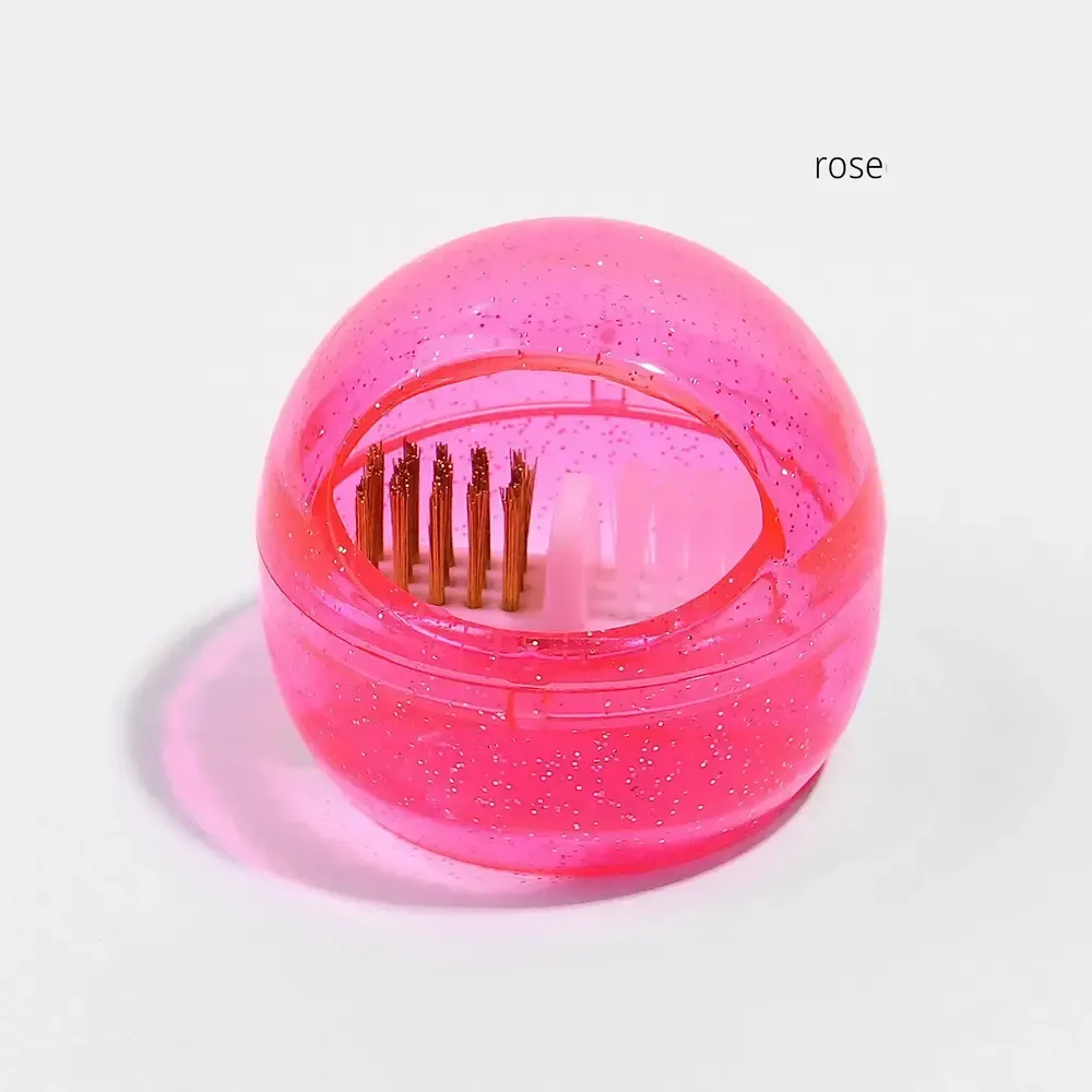 The Studio - Bit Brush Cleaner - Sphere - Transparent Rose