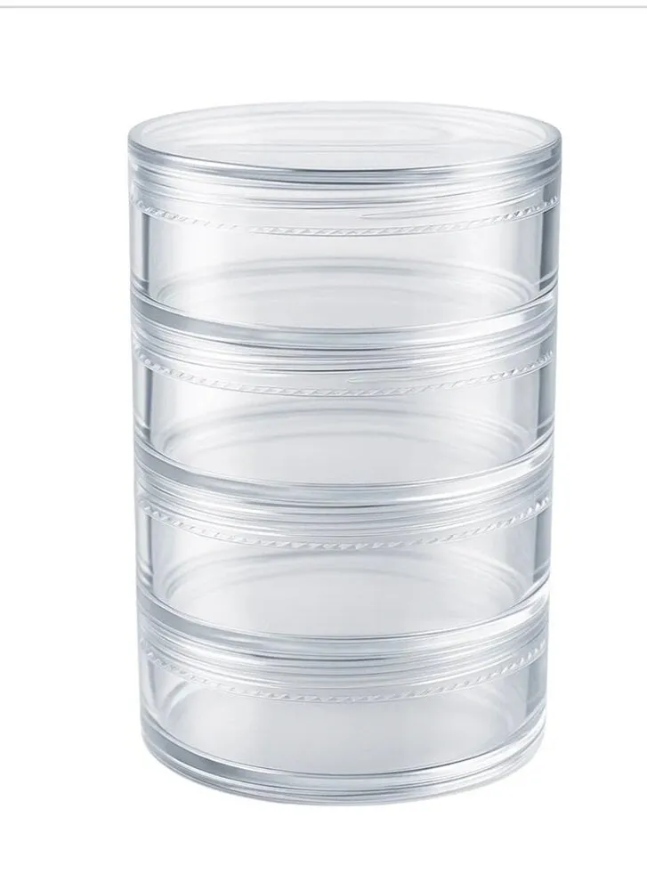 Tolco - Stackable Jars Clear - 4 Ct