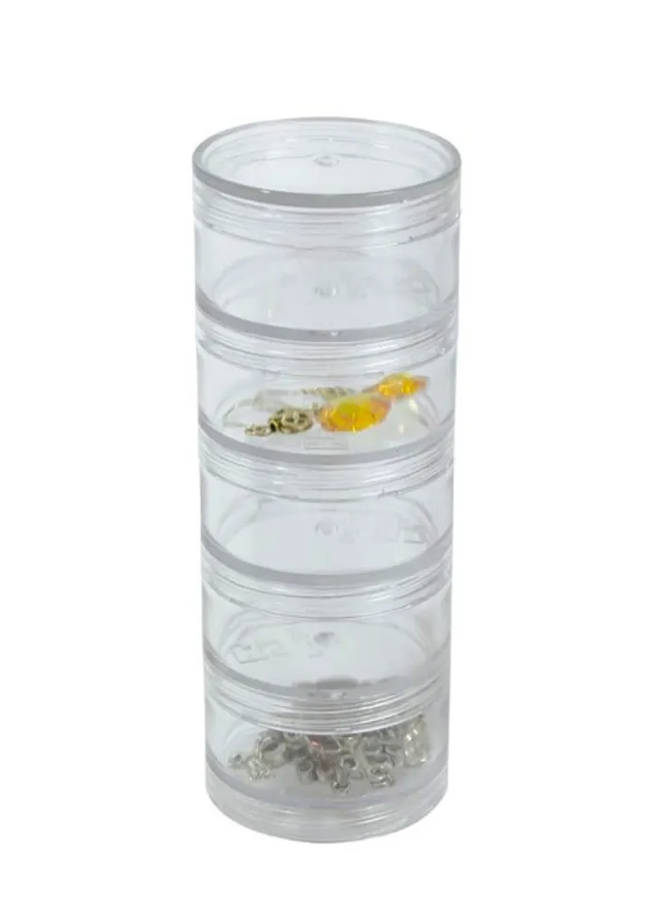 Tolco - Stackable Jars Clear Small - 5 Ct.