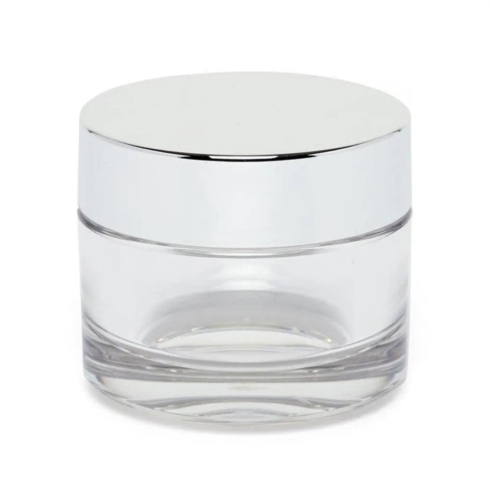 Cre8tion - Glass Jar w/ Silver Lid - L
