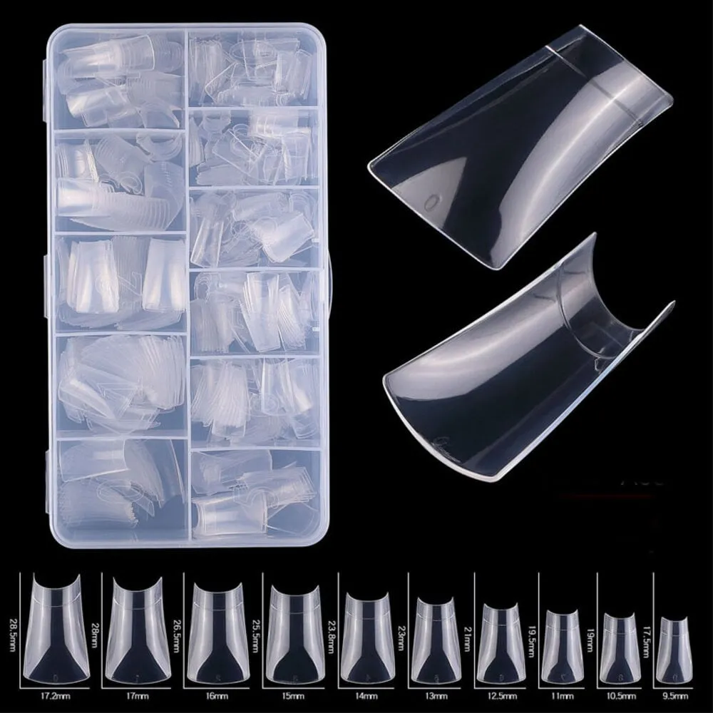 The Studio - Nail Tip Box - Duck - Clear - Long
