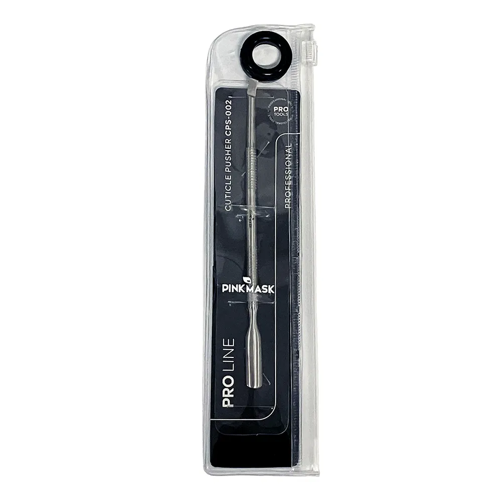 Pink Mask - Bent Blade Cuticle Pusher - 002