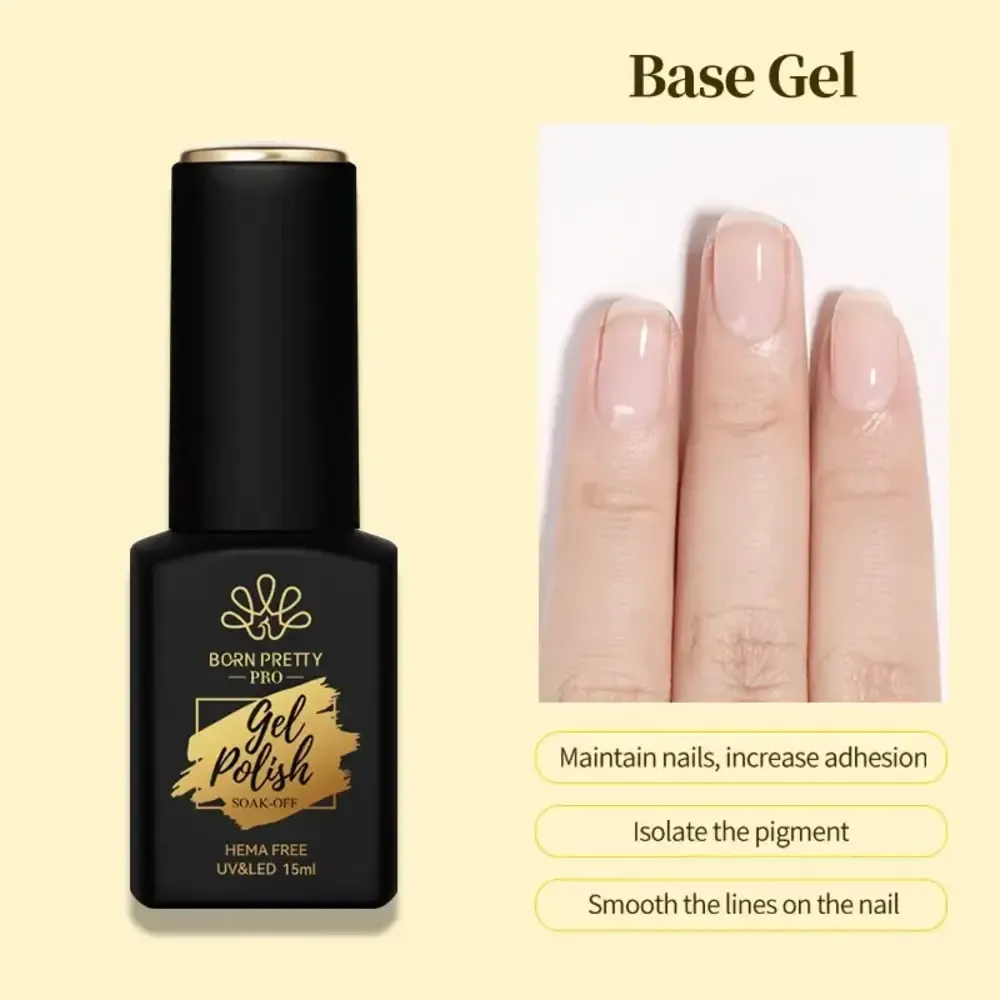 Born Pretty - Gel Base Coat - Hema TPO Free - 15 ml