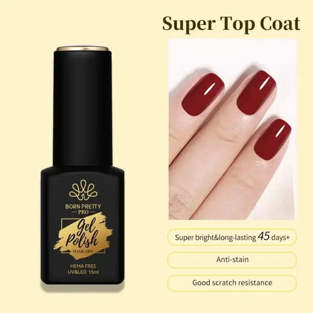Born Pretty - Gel Top Coat - Hema TPO Free - 15 ml