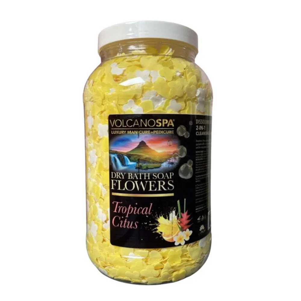 Volcano Spa - Dry Bath Soap Flowers - 1 gal - Tropical Citrus