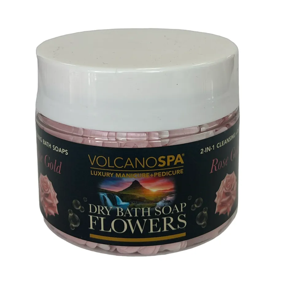 Volcano Spa - Dry Bath Soap Flowers CBD - 12 oz - Rose Gold