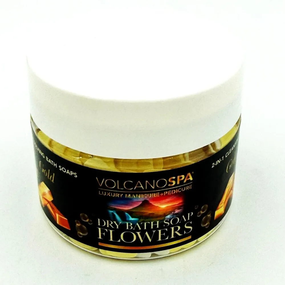 Volcano Spa - Dry Bath Soap Flowers CBD - 12 oz - Gold