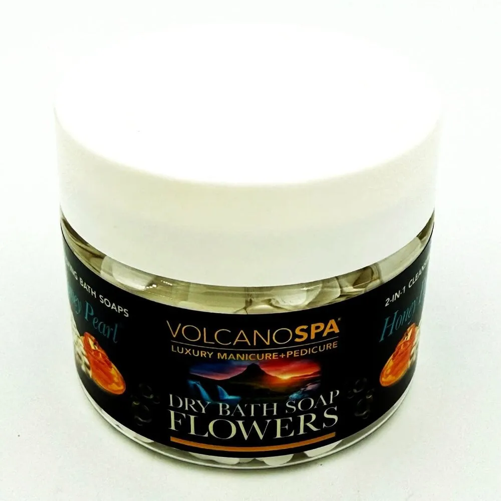 Volcano Spa - Dry Bath Soap Flowers - 12 oz - Honey Pearl