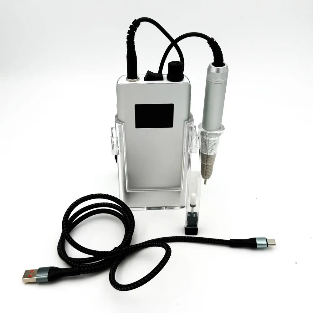 NAD - Portable Nail Drill - 40k RMP - 65 watts - Silver