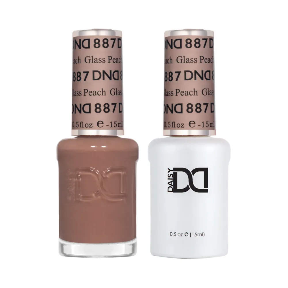 DND - 887 - Glass Peach - DUO Polish