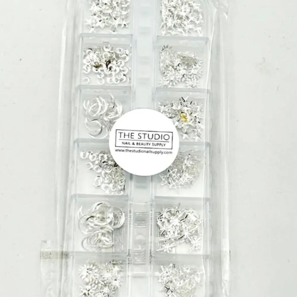 The Studio - Art Pack #634 - Moon and Star - Silver