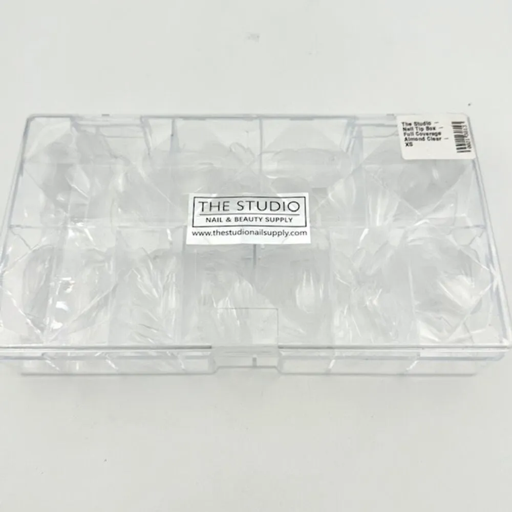 The Studio - Tip Box - Full Cover - Almond Clear - XS