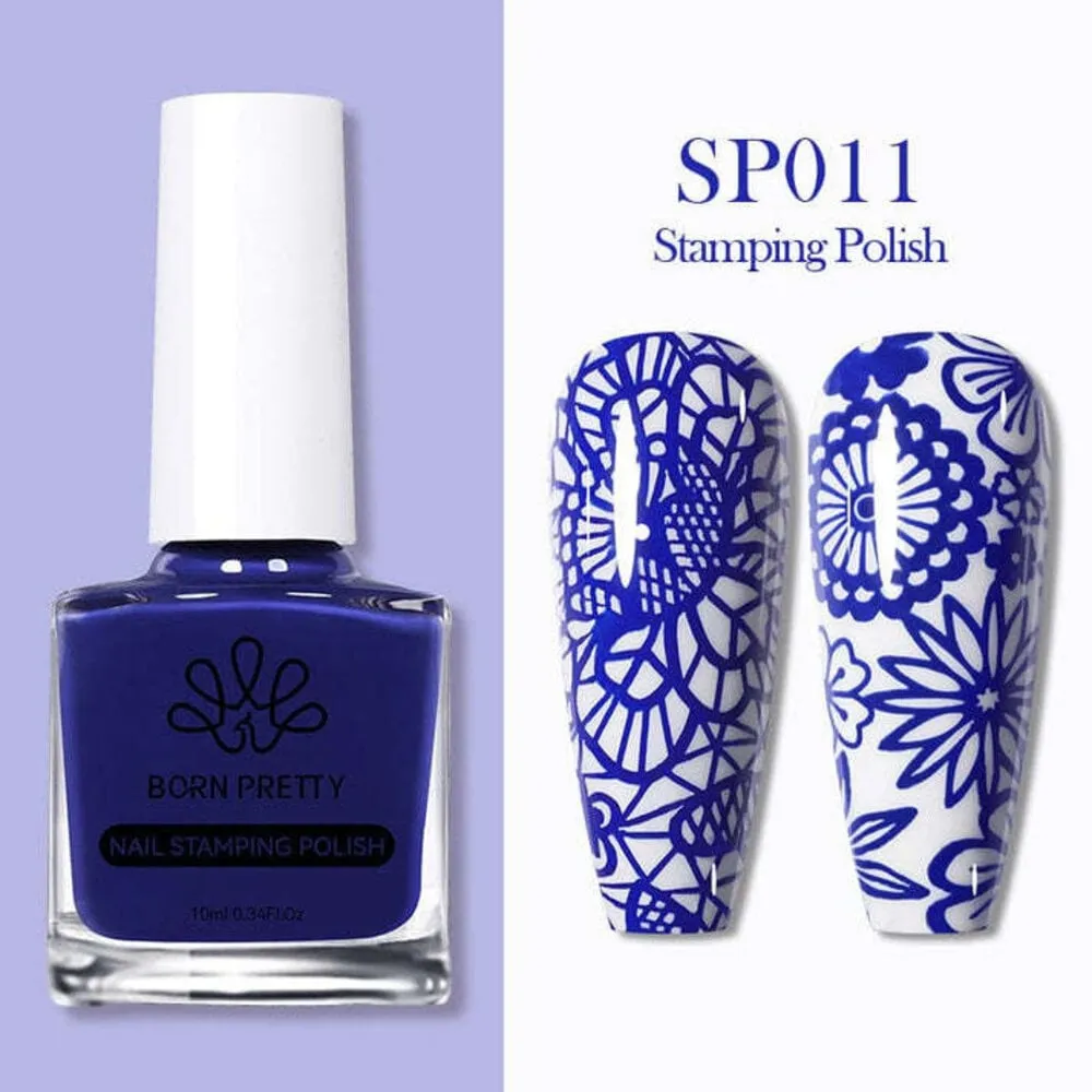 Born Pretty - Stamping Polish - SP011 - Dark Blue