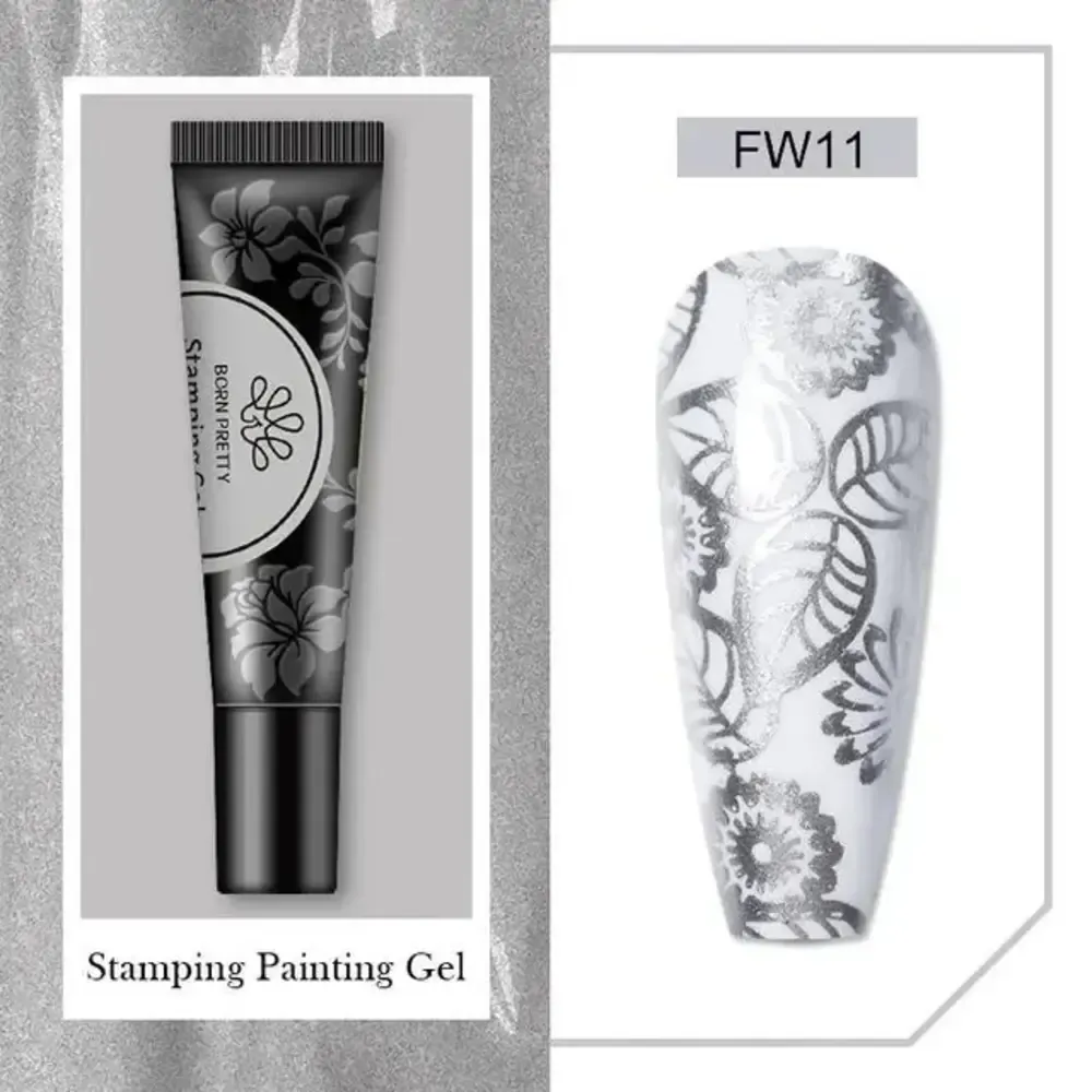 Born Pretty - Stamping Gel Polish - 11 - Silver