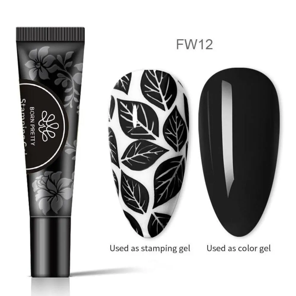 Born Pretty - Stamping Gel Polish - 12 - Black
