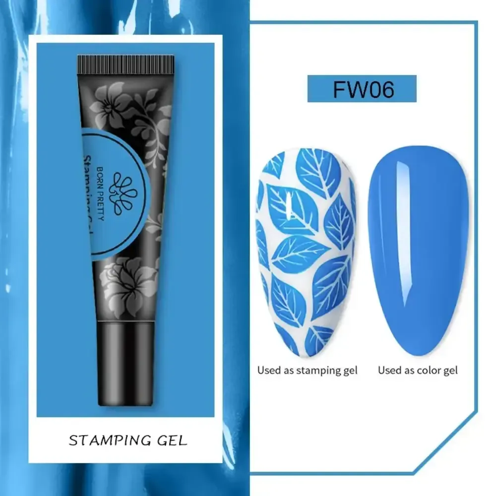 Born Pretty - Stamping Gel Polish - 06 - Blue