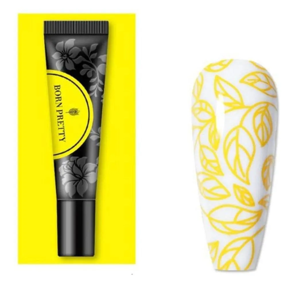 Born Pretty - Stamping Gel Polish - 01 - Yellow