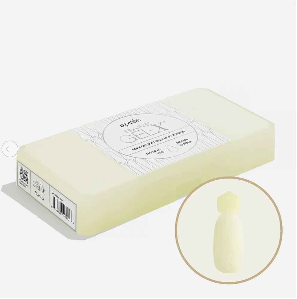 Apres - Bare Gel - X Tip Box - Natural