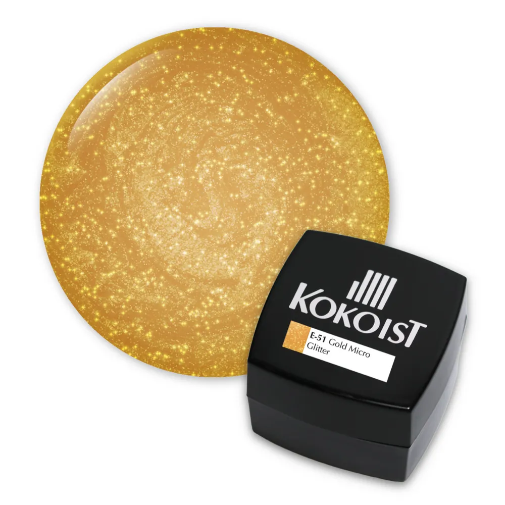 Kokoist - E051 - Gold Micro Glitter Gel