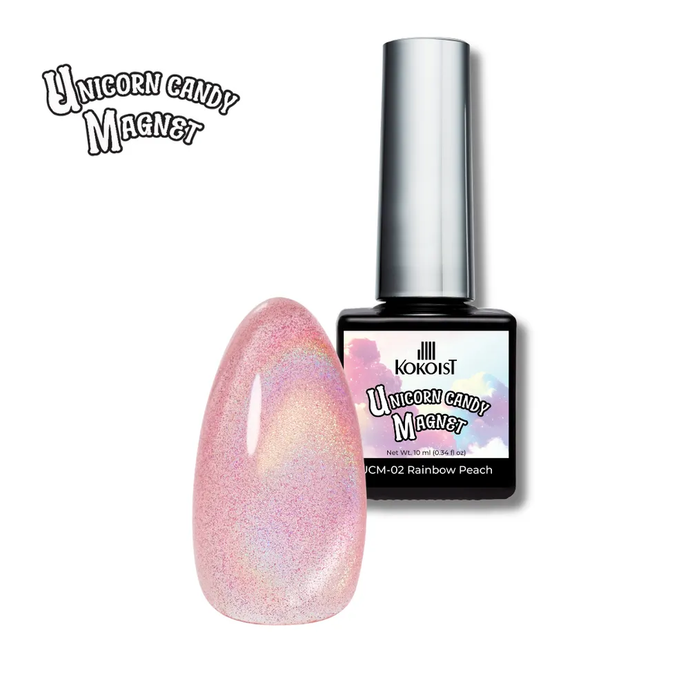 Kokoist - Unicorn Candy Magnet - 02 Rainbow Peach - 10ml