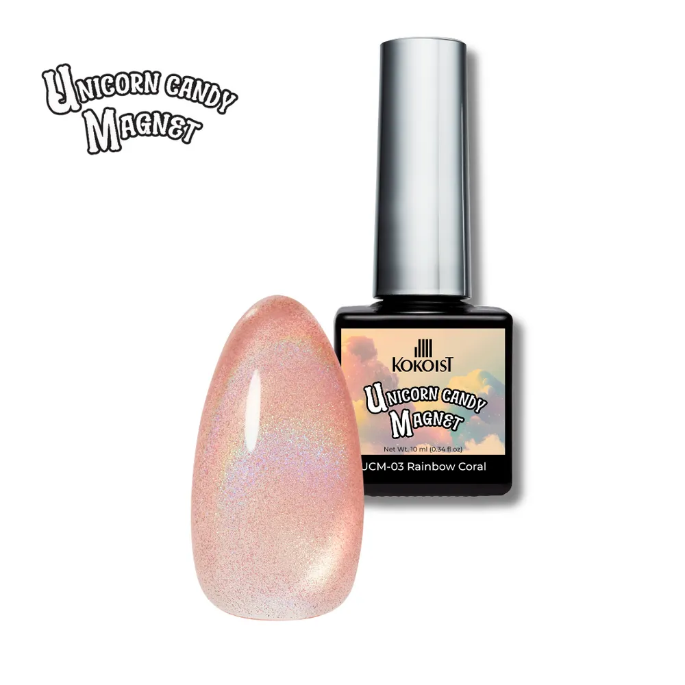 Kokoist - Unicorn Candy Magnet - 03 Rainbow Coral - 10ml
