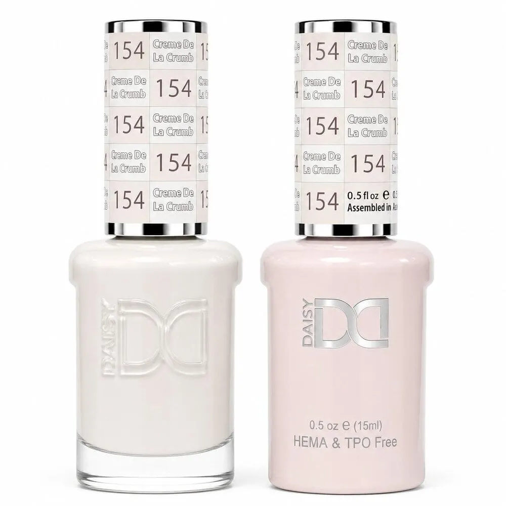 DND TPO HEMA FREE - 154 - Crème De La Crumb - Duo Polish