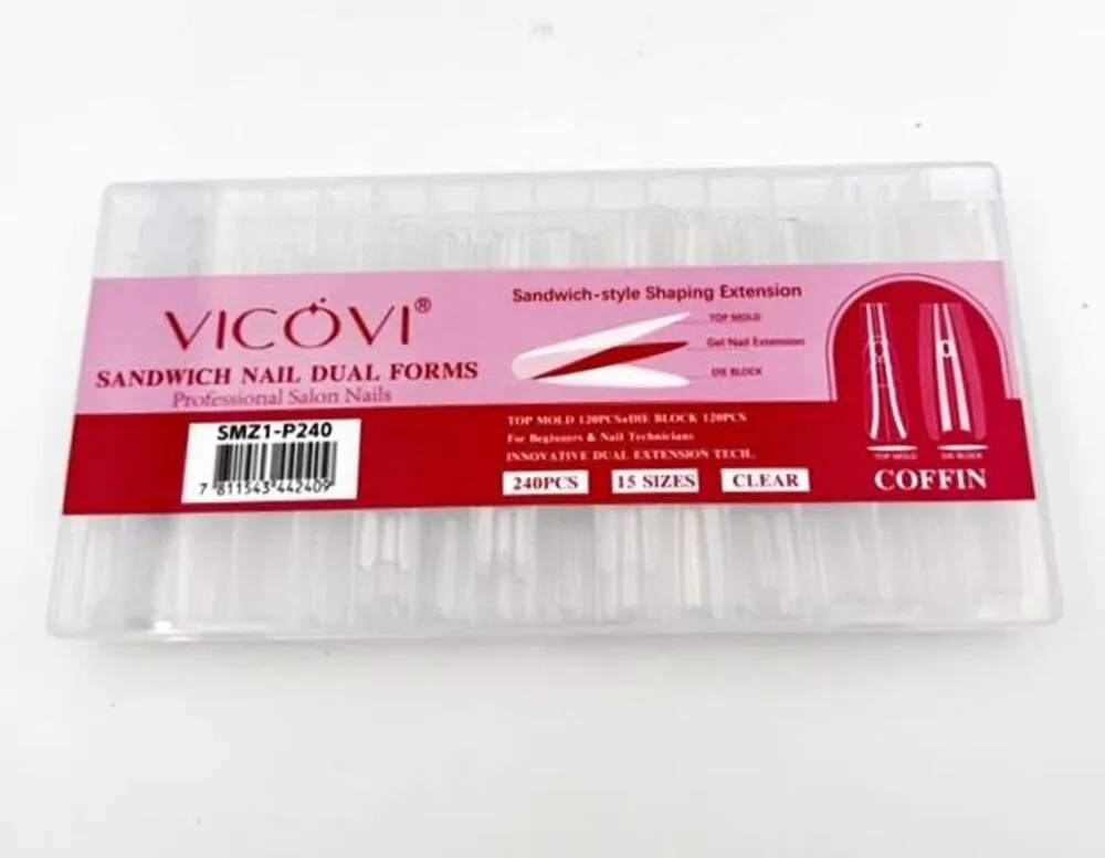 Vicovi - Sandwich Nail Dual Forms - Coffin