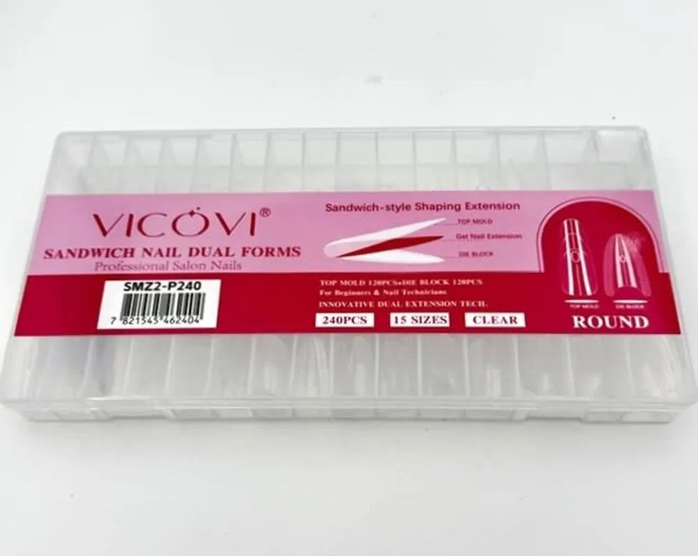Vicovi - Sandwich Nail Dual Forms - Round