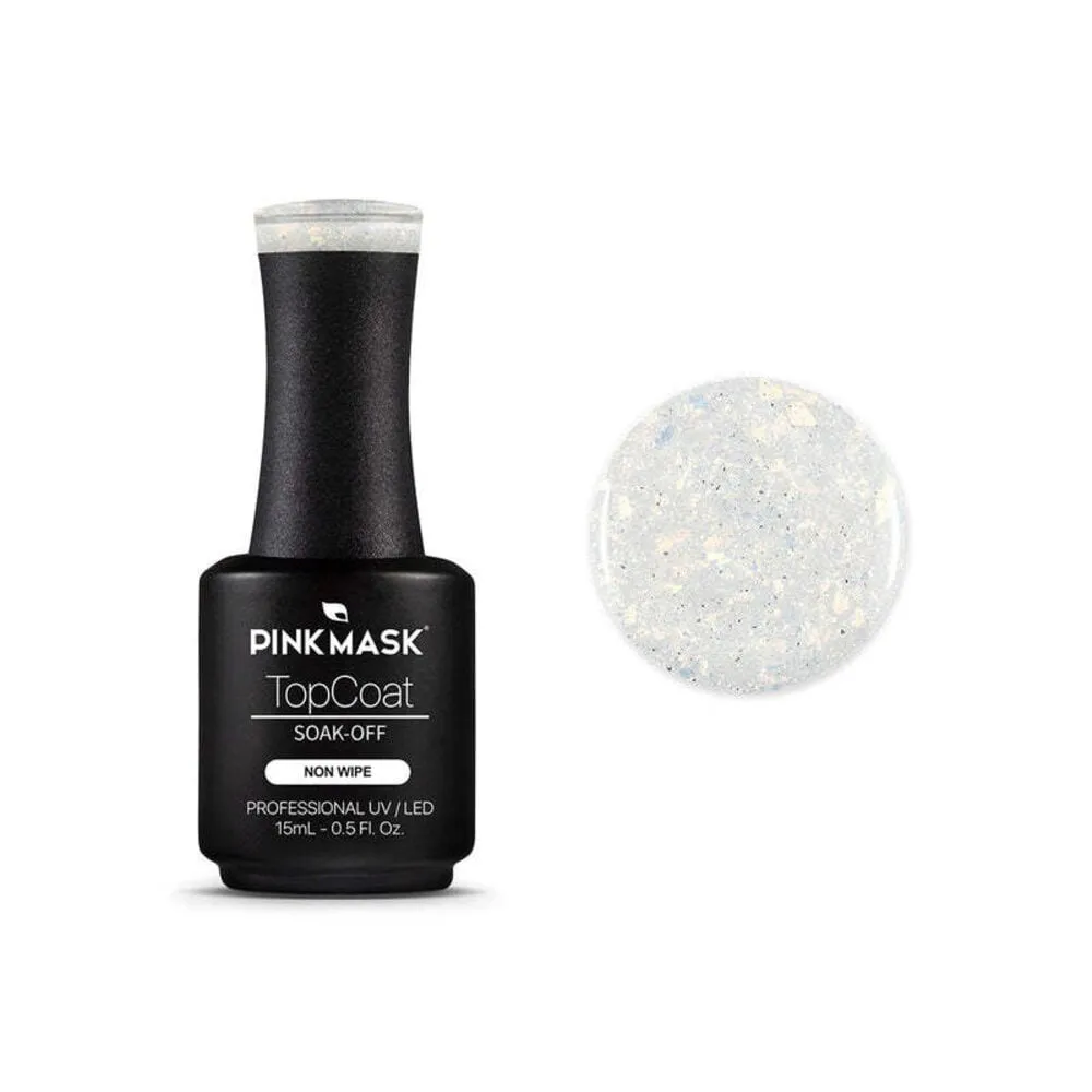 Pink Mask - Gel Top Coat 028 - Gold Diamond #1
