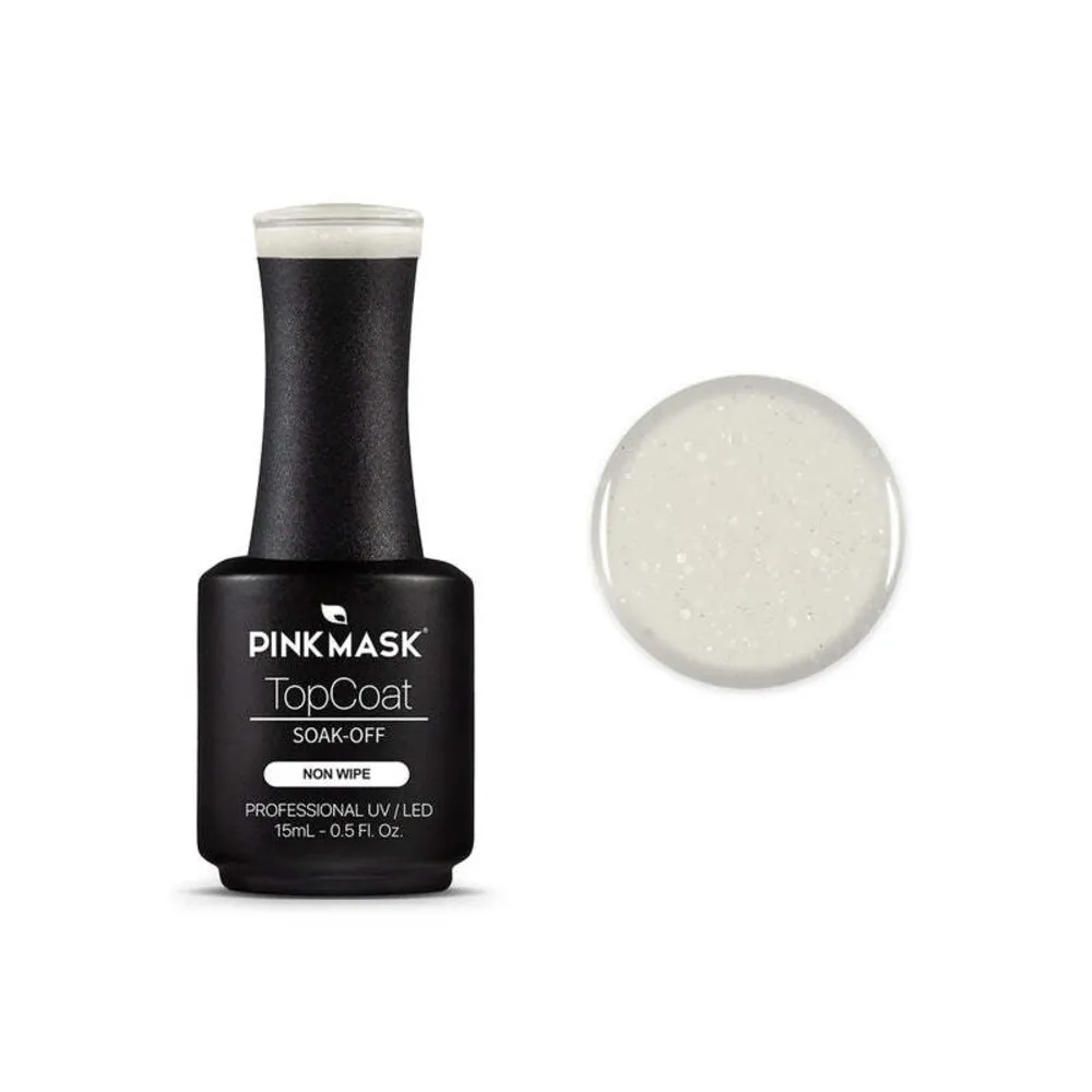 Pink Mask - Gel Top Coat 042 - Gold Diamond Matte #4