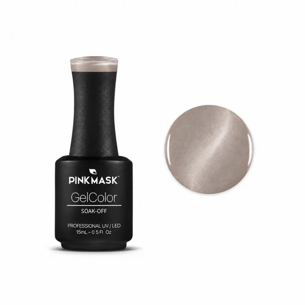 Pink Mask - Gel Polish - Crystal Nude Cat Eye - Icy Crystal