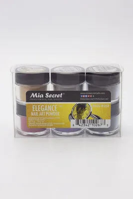 Nail Art Powder - Elegance - 6 count