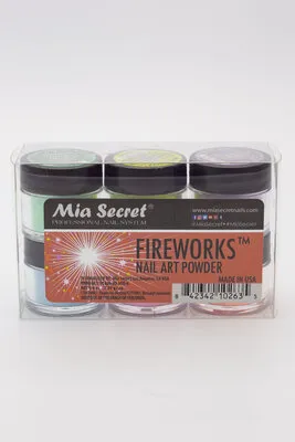 Nail Art Powder - Fireworks - 6 count