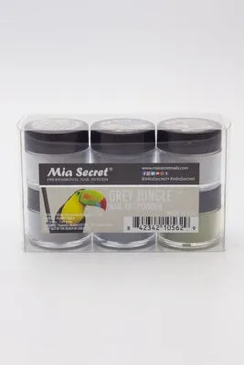 Nail Art Powder - Grey Jungle - 6 count