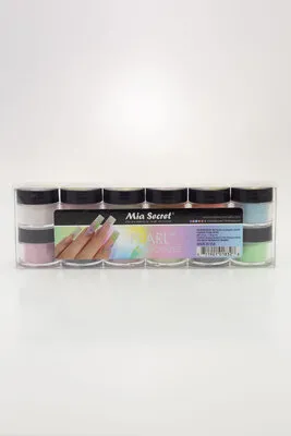 Nail Art Powder - Pearl - 12 count