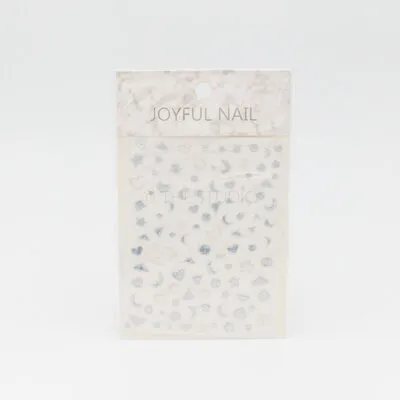 Heart Moon Stars Sticker - Silver - 437