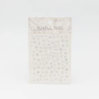 Heart Moon Stars Sticker - Silver - 438