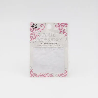 Stars Sticker - White - 3D Nail