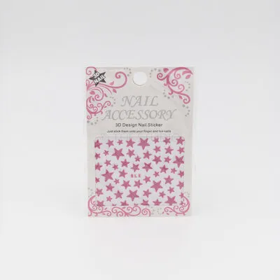 Stars Sticker - Light Pink - 3D Nail